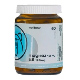 Wellbear Magnesium + Vitamin B6, capsules, 60 pcs.