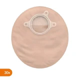 Natura+, closed stoma pouch with filter, 32 mm, beige with window, small, 30 pcs.