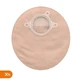 Natura+, closed stoma pouch with filter, 32 mm, beige with window, small, 30 pcs.