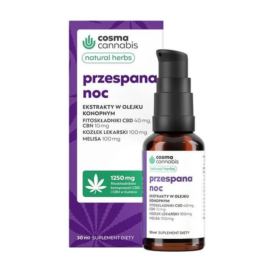 Cosma Cannabis Naturkräuter Sleepy Night, Tropfen, 30 ml
