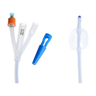 Outline, urologic Foley'a catheter, three-way with plastic valve and contrast marker, CH 16/30 ml, 1 pc.