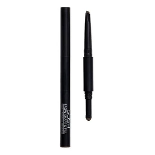 Gosh, Shape &amp; Fill, Rellenador de cejas 2 en 1, 003 Marrón oscuro, 0,5 g