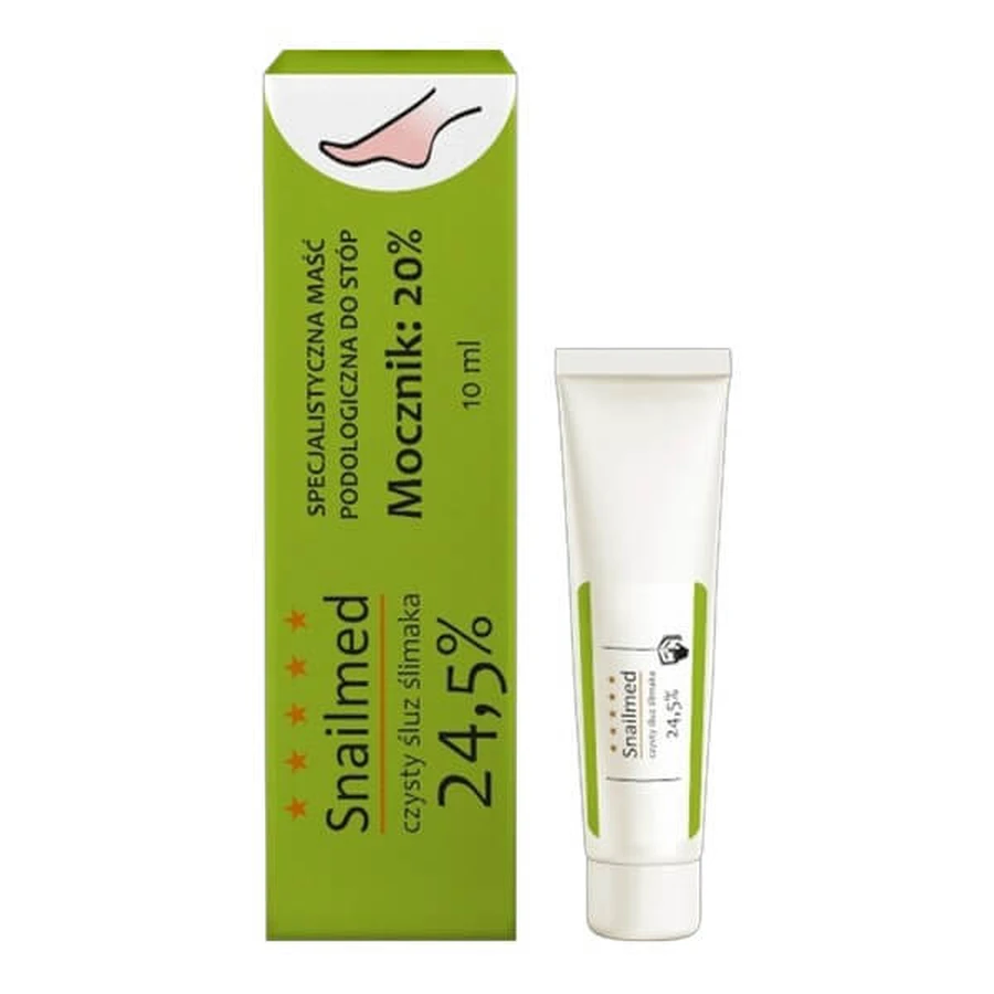 Snailmed, pomada para los pies con moco natural de caracol, 10 ml