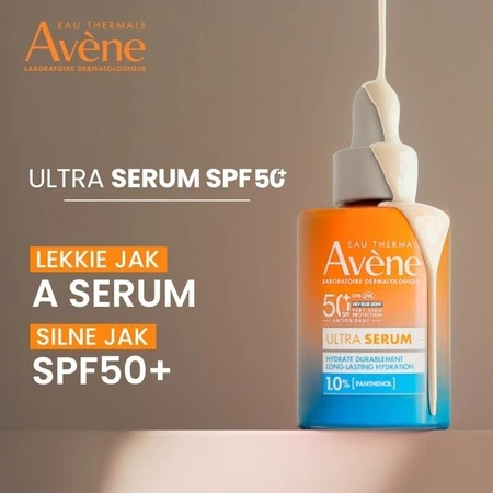 Avene Eau Thermale Ultra Serum, long-lasting moisturizing serum, SPF 50+, 30ml
