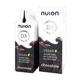 Nuion, Vitamine D3 Chocolade, vloeibaar, 10 sachets
