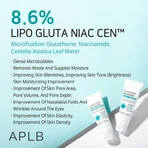 APLB Glutathione Niacinamide Facial Cleanser, gel limpiador facial con glutatión y niacinamida, 80 ml