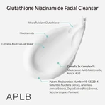 APLB Glutathione Niacinamide Facial Cleanser, gel limpiador facial con glutatión y niacinamida, 80 ml