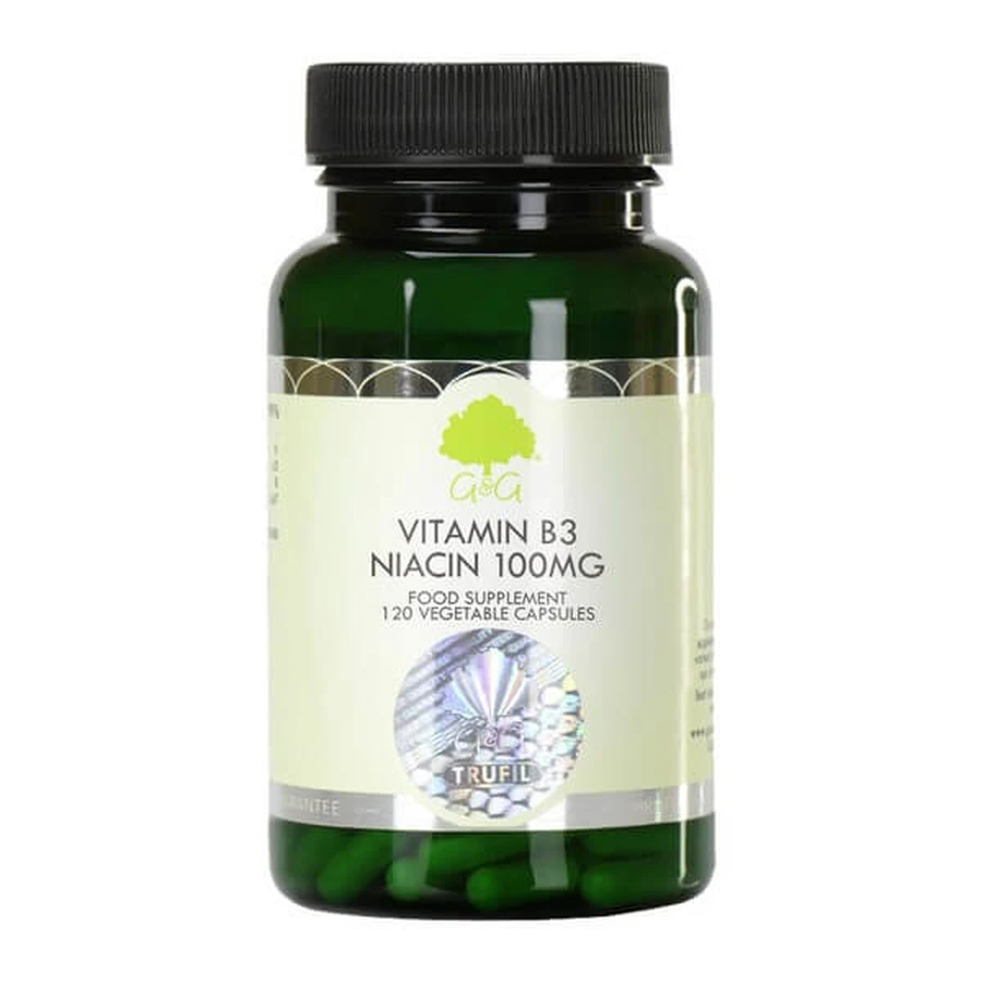 G&amp;G Vitamine B3 (Niacine) 100 mg, capsules, 120 st.