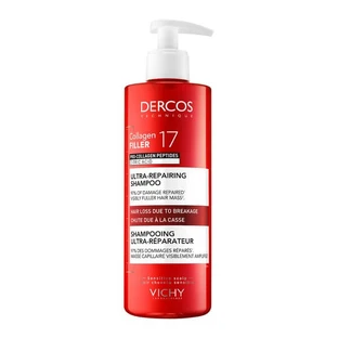 Vichy Dercos, Collageen 17 Vulmiddel, ultra-regenererende shampoo, 400 ml