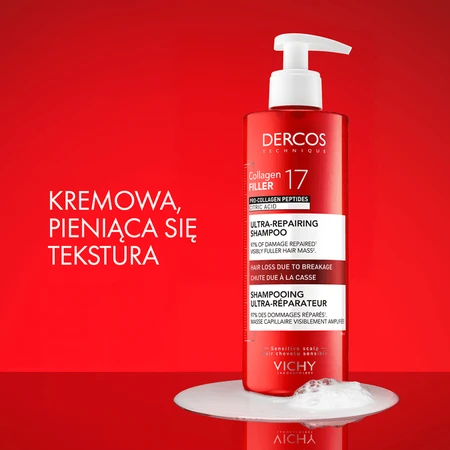 Vichy Dercos, Collagen 17 Filler, ultra-regenerating shampoo, 400 ml