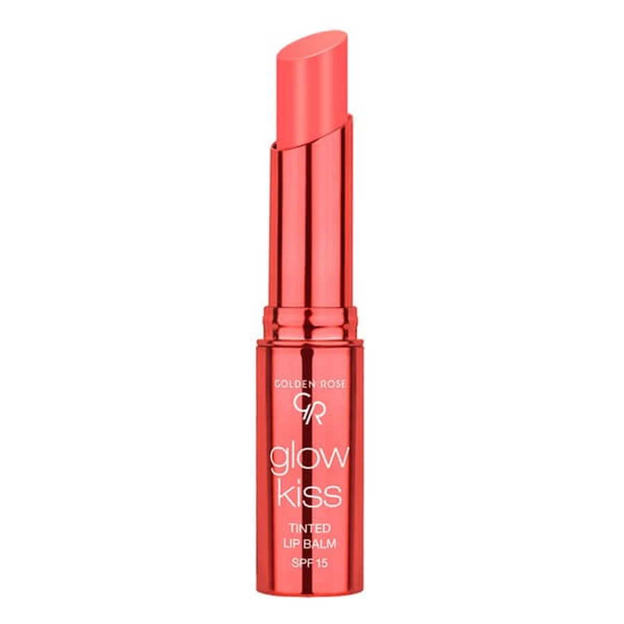 Golden Rose Glow Kiss Getinte Lippenbalsem, kleurende lippenbalsem, 04 Perzik, 3 g