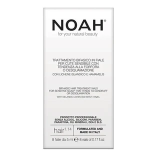Noah, hair treatment for sensitive scalp with dandruff tendency with Iceland lichen and witch hazel, 8 x 5 ml