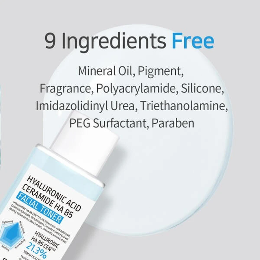 APLB Hyaluronic Acid Ceramide HA B5 Facial Toner, tónico facial hidratante con ácido hialurónico y ceramidas, 160 ml.