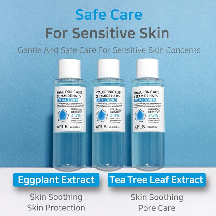 APLB Hyaluronic Acid Ceramide HA B5 Facial Toner, tónico facial hidratante con ácido hialurónico y ceramidas, 160 ml.