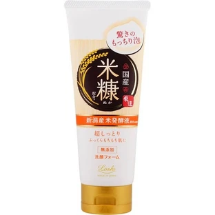 Loshi Moist Aid Whip Face Foam K, espuma de lavado facial iluminadora e hidratante, 120 g
