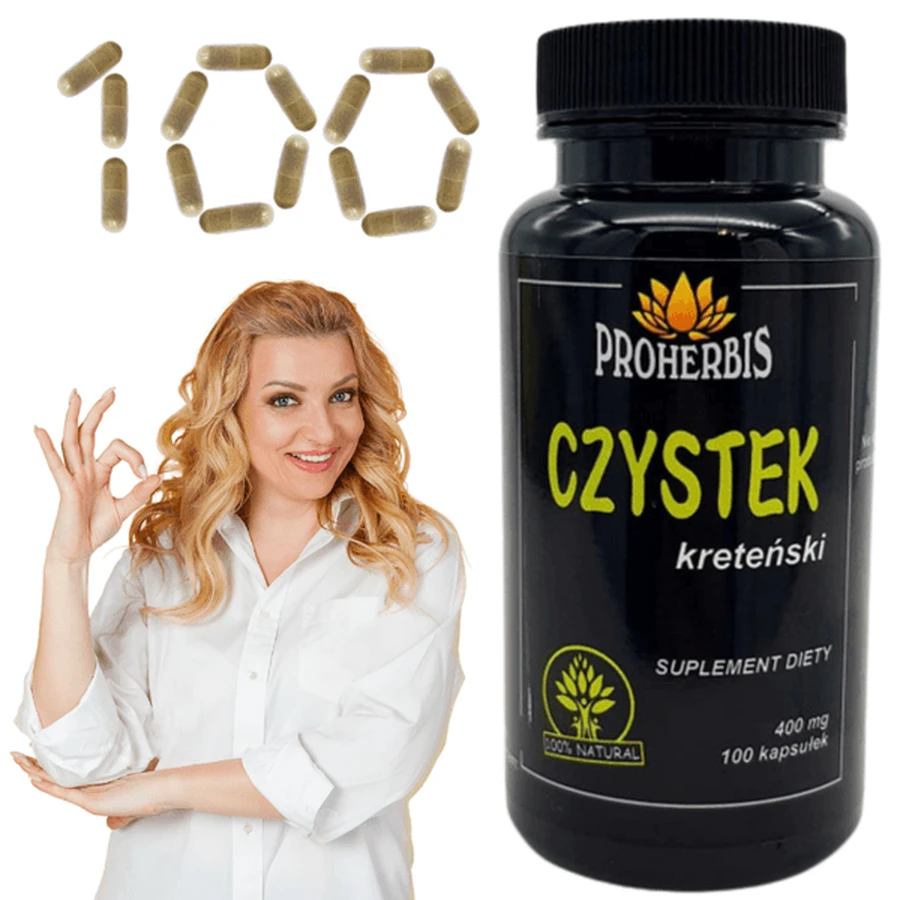 Proherbis Czystek kreteński, kapsułki, 100 szt.: ceny i cechy