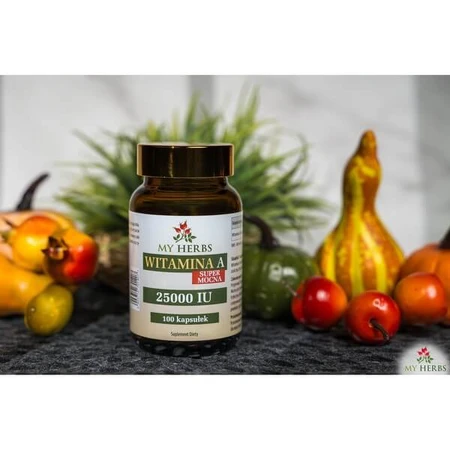 My Herbs Vitamina A Super Fuerte, cápsulas, 100 uds.