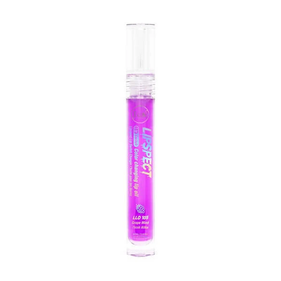 J.Cat Beauty Lipspect Lip Switch Color Changing Lip Oil, 105 Grape Minds Think Alike, 3.5 ml.