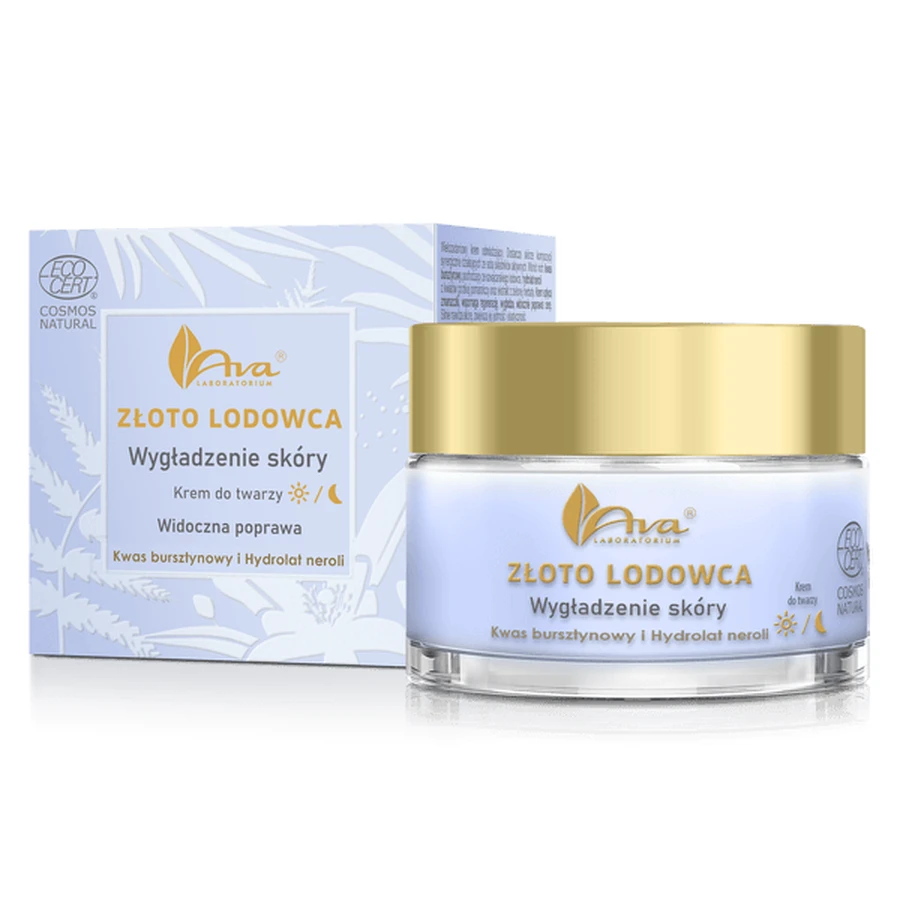 AVA Glacier Gold, facial skin smoothing cream, 50 ml