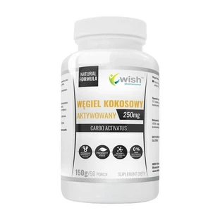 Wish Geactiveerde kokosnootkool, 250 mg, poeder, 150 g