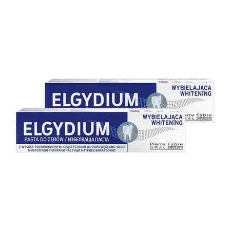 Lote de 2 x 75 ml, Elgydium Whitening, pasta dentífrica, blanqueamiento