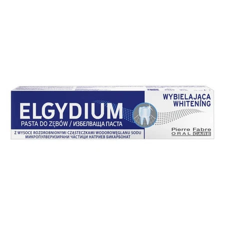 Lote de 2 x 75 ml, Elgydium Whitening, pasta dentífrica, blanqueamiento