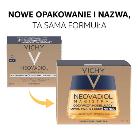 Vichy Neovadiol Magistral Set, nährende und schlaffördernde Tageslotion, 50 ml + nährende und oval formende Nachtcreme, 50 ml