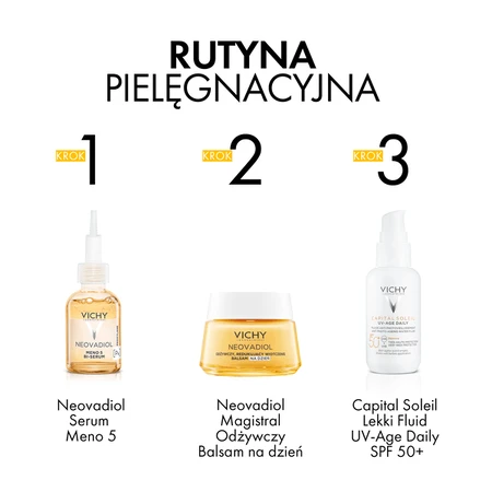 Vichy Neovadiol Magistral Set, nährende und schlaffördernde Tageslotion, 50 ml + nährende und oval formende Nachtcreme, 50 ml