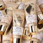 Bielenda Serum Make-up, fluide correcteur+sérum SPF50 pour tous types de peau, No. 3, 30 g