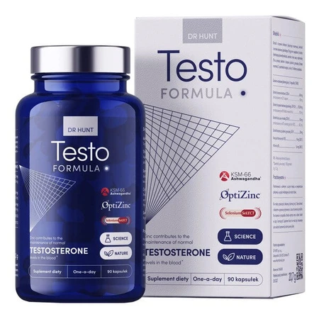 Hunt Testo Formula, gélules dures, 90 pcs.