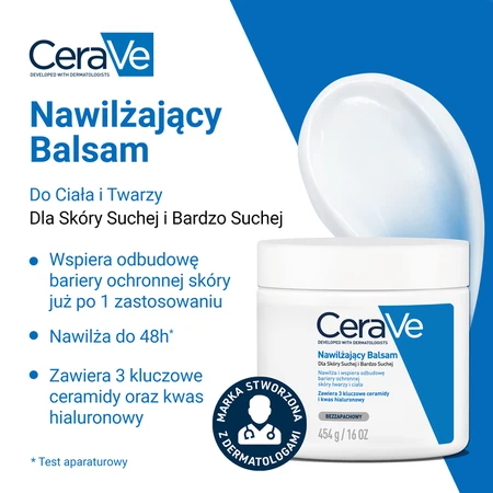 CeraVe set, moisturizing face and body lotion with ceramides for dry and very dry skin, 454 g + refill pack, 454 g