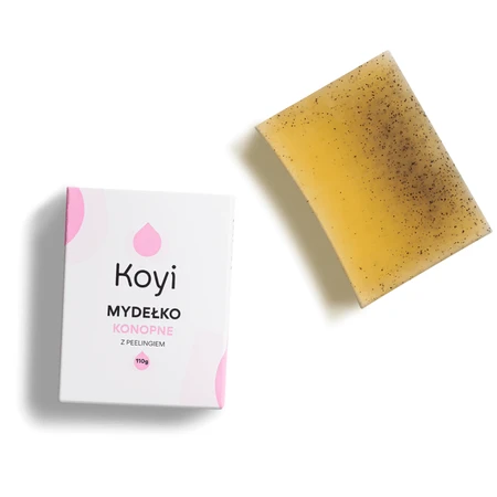 Koyi, hemp soap with scrub, 110 g