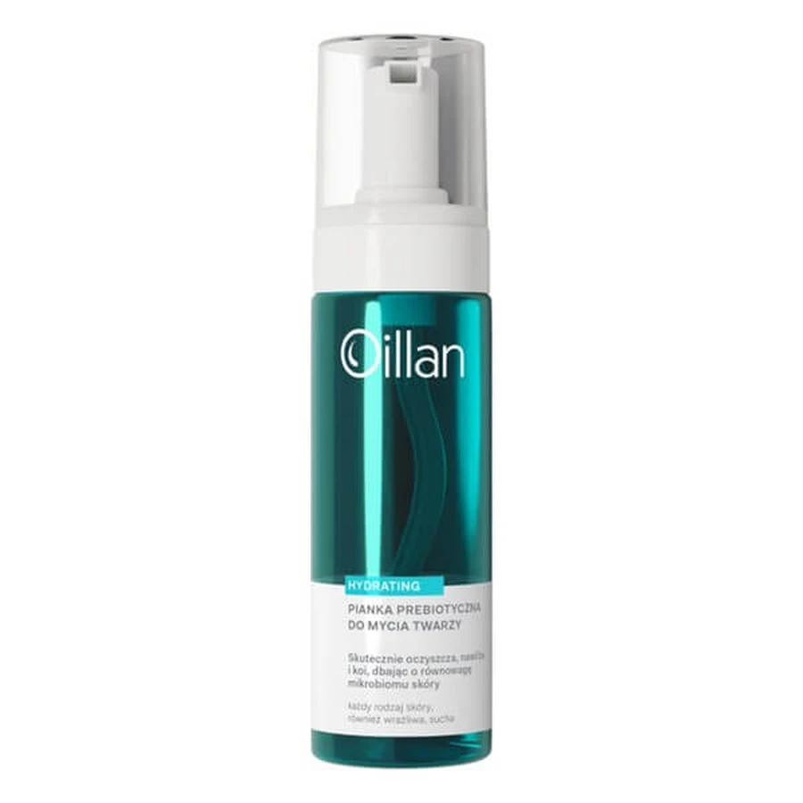 Oillan Hydratisierender, prebiotischer Gesichtsreinigungsschaum für empfindliche Haut, 150 ml