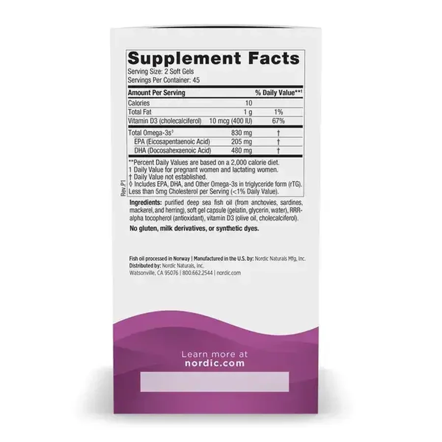 Nordic Naturals Prenatal DHA, capsules, 90 stuks.