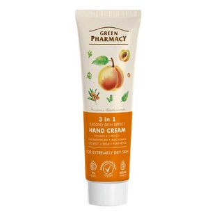 Green Pharmacy, melocotón, crema de manos 3 en 1, 100 ml
