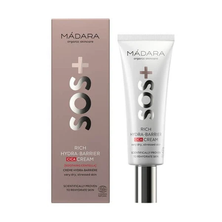 Madara SOS, Rich Hydra-Barrier Cica, reichhaltige stärkende Creme, 40 ml