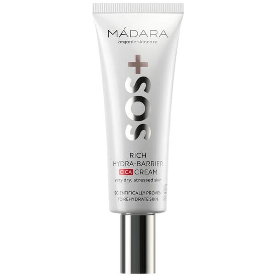 Madara SOS, Rich Hydra-Barrier Cica, reichhaltige stärkende Creme, 40 ml