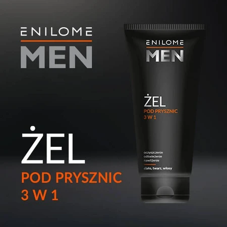 Enilome Men, gel douche 3 en 1, 200 ml