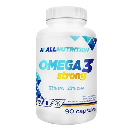 Set van 2x Allnutrition Omega 3 Sterk, capsules, 90 stuks.