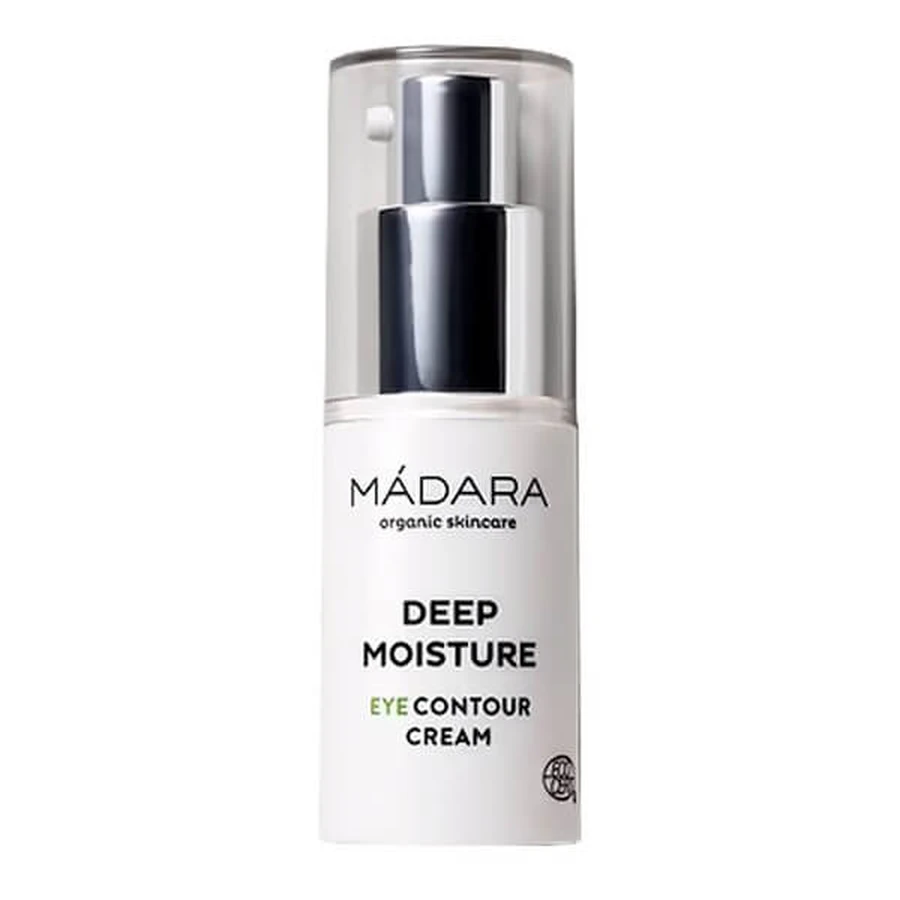 Madara Deep Moisture Eye Contour Cream, tiefenwirksame Feuchtigkeitscreme für die Augenpartie, 15 ml