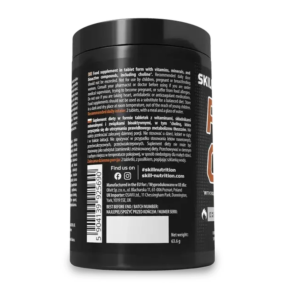 Skill Nutrition Pro Cut, Tabletten, 60 Stück.