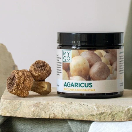 MYQO Agaricus - Champignon amandier, gélules, 90 pcs.