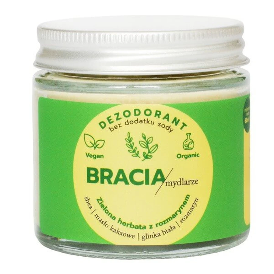 Soap Brothers, desodorante en crema, Té verde con romero, 60 ml