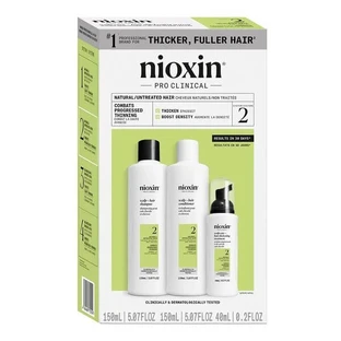 Nioxin System 2, set om natuurlijk haar met progressieve uitdunning te versterken, 150 ml shampoo + 150 ml conditioner + 40 ml serum