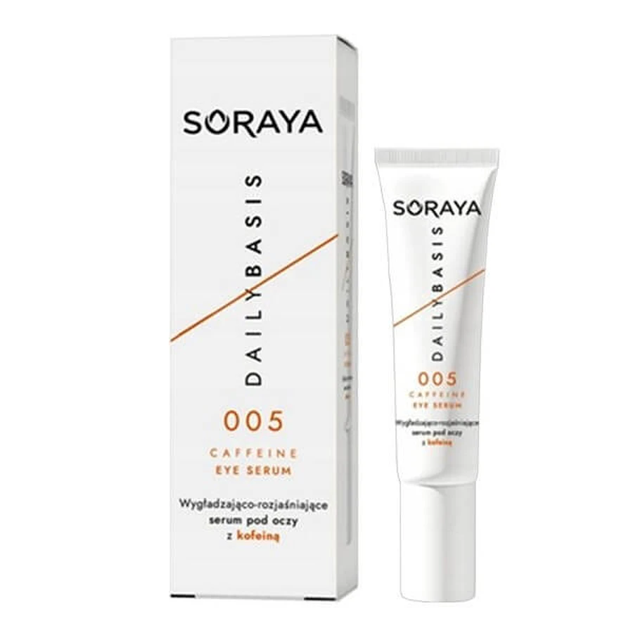 Soraya Daily Basis 005 Caféine, sérum lissant et éclaircissant pour les yeux, 15 ml