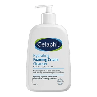 Cetaphil Hydrating Foaming Cream Cleanser, cream facial cleansing foam, 236 ml