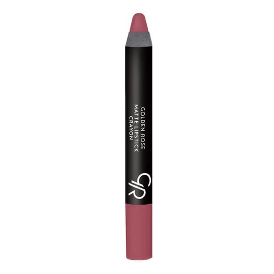 Golden Rose Matte Crayon Lipstick, matte lipstick in crayon, 08, 3.5 g