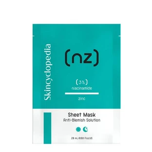 Skincyclopedia, anti-pigmentatie bladmasker met niacinamide en zink, 20 ml