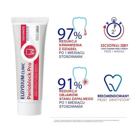 Set Eludril Classic, collutorio, 500 ml + Elgydium Clinic Perioblock Pro, dentifricio, 50 ml