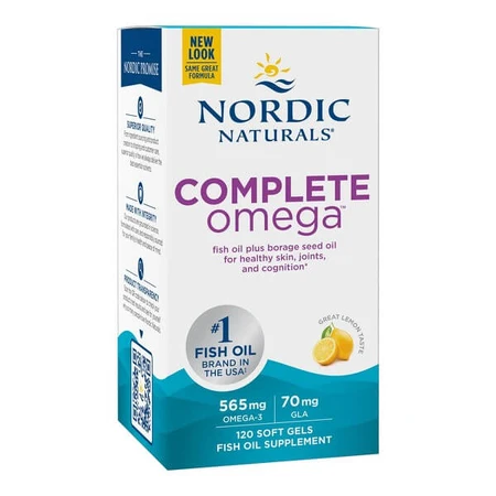 Nordic Naturals, Complete Omega 565 mg, citroensmaak, capsules, 120 st.